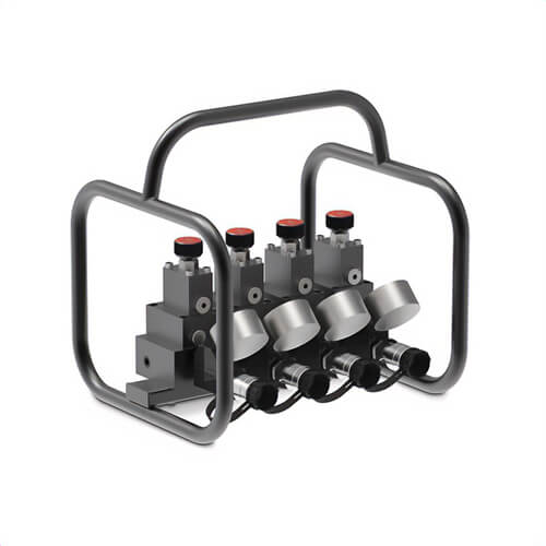 Enerpac® SFM42 Split Flow Hydraulic Manifold Assembly with Gauge and Frame