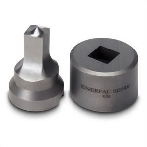 Enerpac® SPD728 Square Hole Punch and Die Set, 1/2 in Hole, 7/16 in Bolt