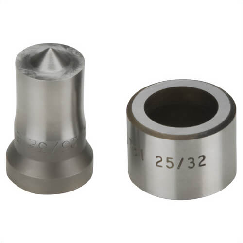 Enerpac® SPD781 Rounded Hole Punch and Die Set, 0.78 in Hole, M18 Bolt