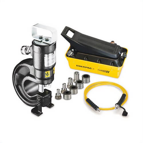 Enerpac® STP35A STP Series Hydraulic Punch and Standard Die Set, 1/2 in Thick Max Mild Steel, 35 ton Max Cutting