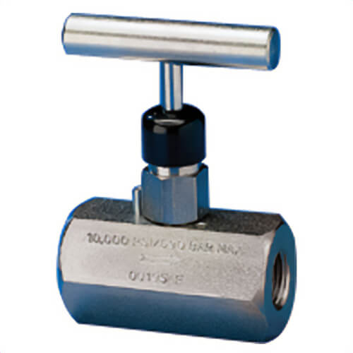 Enerpac® V182 Needle Valve, 1/4 in NPTF Port, 10,000 psi Pressure, 4 GPM Flow Rate, 2, Steel Body