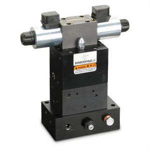 Enerpac® VE33 Locking Pump Mounted Tandem Center Directional Control Valve 3-Position, 10,000 psi Pressure, 4.5 GPM Flow Rate