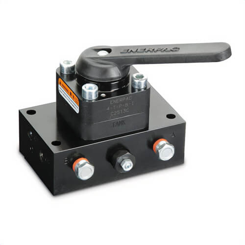 Enerpac® VM43 Pump Mounted Directional Control Valve, Manual, 4 Way, 3 Position, Tandem Center