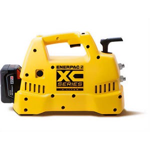 Enerpac® XC1402MB Cordless Hydraulic Pump, 4/3 Valve, 120 in³ Usable Oil, Batteries and Charger Included, 115V
