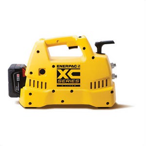 Enerpac® XC1402ME Cordless Hydraulic Pump, 4/3 Valve, 120 in³ Usable Oil, 230V