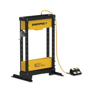 Enerpac® XLP506XA12GU Workshop Hydraulic Press with RC506 Single-Acting Cylinder and XA12G Air Pump, 50 ton