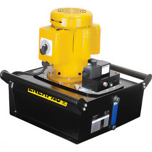 Enerpac® ZE4120DB Electric Hydraulic Pump, 3/2 Solenoid Dump Valve, Electric Box and LCD, 5.0 gal Usable Oil, 115V
