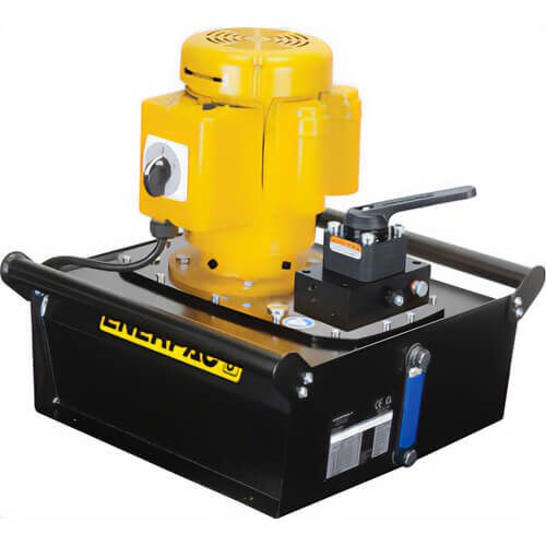 Enerpac® ZE4340MB Electric Hydraulic Pump, 3/3 Manual Valve, without Electric Box or LCD, 10.0 gal Usable Oil, 115V