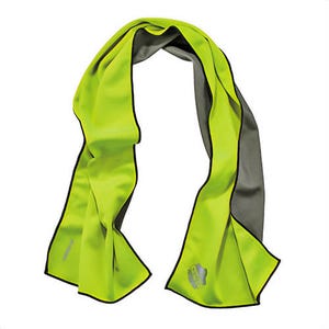 Ergodyne® Chill-Its® 12669 6602MF Evaporative Cooling Towel, 41 x 9.84 in, Lime, Microfiber
