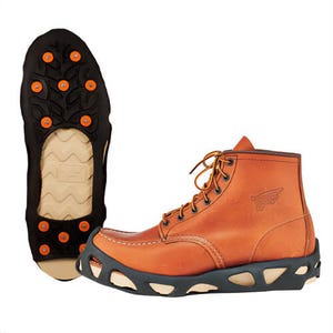 Ergodyne® Trex™ 16785 6304 Step-In Ice Cleat, Unisex, XL, Carbon Steel/Stretchable Rubber, Black, Use with Wraps Boots and Shoe