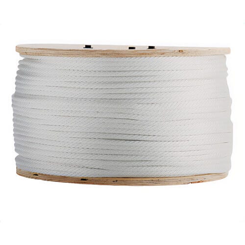 Erin Rope Solid Braid Nylon, High Tenacity Nylon, Premium-Grade, 3,050 lb Min Break Strength, 3/8 in dia