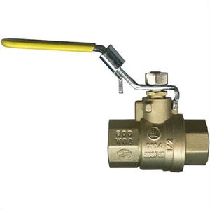 Fairview BV2103-B Gas-Flo® Ball Valve, 1/4 in Nominal, Female Pipe End Style, Forged Brass Body, Full Port, PTFE Softgoods, 2 pc
