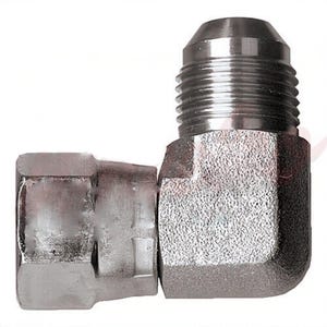 Fairview S3549-16 JIC 37° Male-Female Swivel Adapter, 90° Elbow