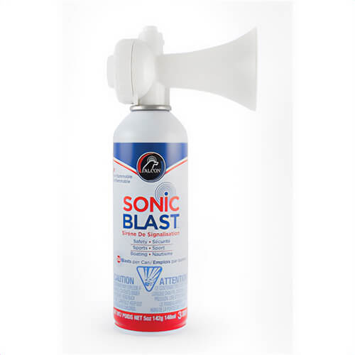Falcon® FSB5BU Sonic Blast Horn, 5 oz, 120 dB, Plastic, 7-1/2 in L, 5-1/4 in W, 3 in H