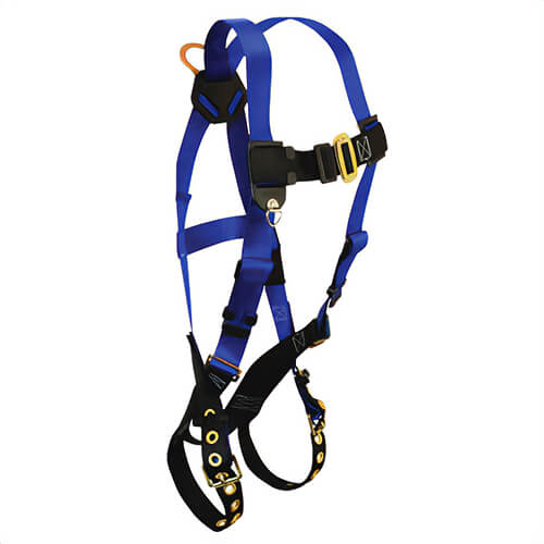 FallTech® 7016X2X Standard Harness, XL/2XL, 425 lb Load, Polyester Strap, Tongue Leg Strap Buckle, Mating Chest Strap Buckle, Alloy Steel Hardware