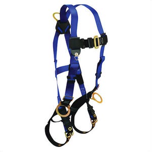 FallTech® 70182X Contractor Standard Non-Belted Harness, 2XL, 425 lb Load, Polyester Strap, Tongue Leg Strap Buckle,