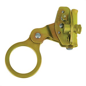 FallTech® 7479 Self-Tracking Rope Grab with Secondary Safety Latch, 310 lb Weight Capacity, 5/8 in Rope, 6 ft L, Alloy Steel