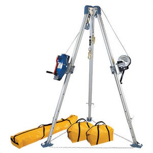 FallTech 7504S Tripod Kit SST Winch and 3-Way/SRL-R, 60 ft