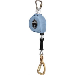 FallTech® 83709SB7 Cable SRL Steel Carabiner+Load-Ind, 9 ft