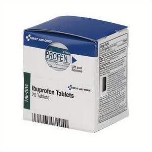 First Aid Only® FAE-7014 SmartCompliance® Ibuprofen Tablet Refill, 10 Count, Packet Package, Formula: Ibuprofen