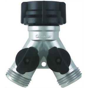 Gilmour® 800154-1001 Zinc Y Connector, Withstands hot water temperatures to 160°F