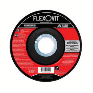 FlexOvit® HP™ A1236 Fast Grind Depressed Center Grinding Wheel, 4-1/2 in dia x 1/4 in Thick, 7/8 in Center Hole, A30S Grit