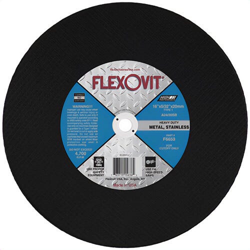 Flexovit® F6653 Reinforced Cutoff Wheel High, 10 each