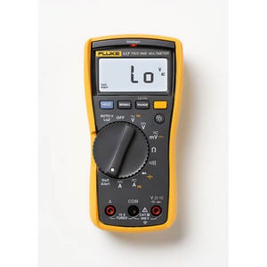 Fluke® FLUKE-117 VoltAlert™ Digital Multimeter, 600V DC/VAC, 10 A, 40 MOhm Measuring, 600V AC/DC, 10 A, 0.1 Ohm to 40 MOhm
