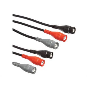 Fluke PM9091/001 Audio/Video Coaxial Cable Coaxial BNC Cable Set Conductor, Color: Black