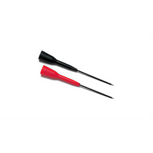 Fluke® TP88 Test Probe Set, Rigid Back, For Use With: 2 mm OD Probe Tips, 0.125 A, 60V DC, 2 in Length, Stainless Steel, Black/Red