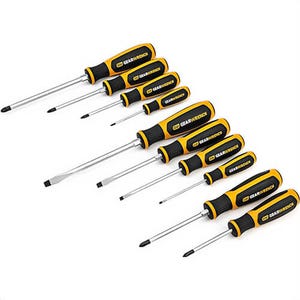 Gearwrench® 80060H Screwdriver Set, Alloy Steel, Black Oxide, ASME B107.15, 10 pc