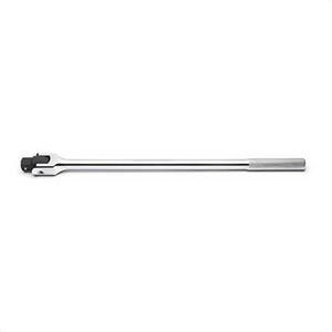 Gearwrench® 81510 Flex Handle Breaker, 1 in Drive, 27 in OAL, Knurled Grip, ASME Specified Specifications Met, Polished Chrome