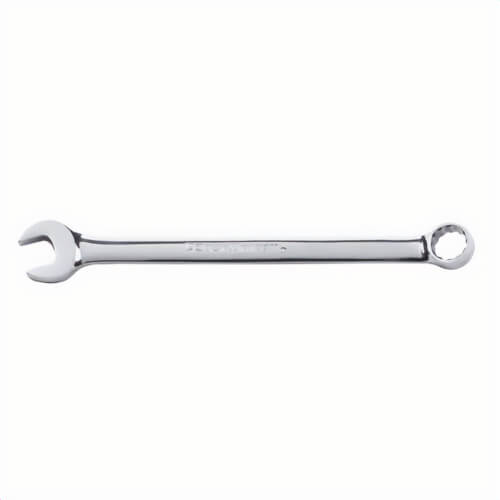 Gearwrench® 81742 Long Length Open End Combination Wrench, 24 mm Wrench, 12 Points, 15° Offset, 337 mm OAL, Premium Alloy Steel