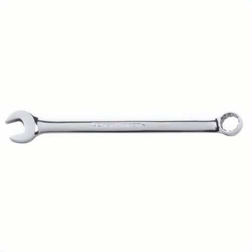 Gearwrench® 81743 Long L Open End Combination Wrench, 27 mm Wrench, 12 Points, 15° Offset, 375 mm OAL, Premium Alloy Steel