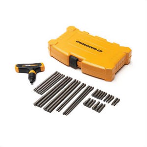 Gearwrench® 83518 Phillips® Slotted Standard Square Hex Key Set, 33 pc, 3/8 to 1/4 in, 1 to 10 mm Hex, T24 to T50 Torx®, Hex/Torx® Drive, T-Handle Handle