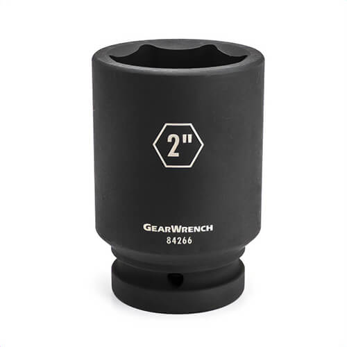 GearWrench® 84274 Socket, Impact Rated, Imperial, 1 in Hex Drive, Deep Socket, 2-3/4 in Socket, 3.425 in OAL