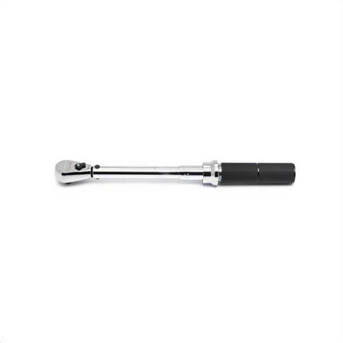 Gearwrench® 85066M Micrometer Torque Wrench, 1/2 in Drive, 30 to 250 ft-lb, Square Drive Head, 24.3 in OAL, ASME B107.300-2010