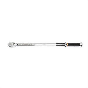 Gearwrench® 85181 120XP™ Micrometer Torque Wrench, 1/2 in Drive, 30 to 250 ft-lb, Ratcheting Head, 24-7/8 in OAL