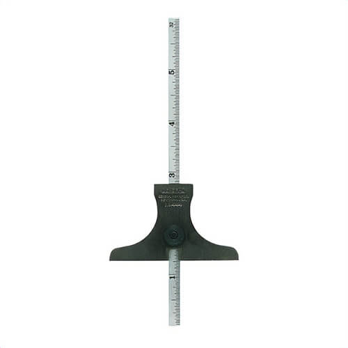 General® 444 Depth/Angle Gage, SS Rule/Hardened Steel Base