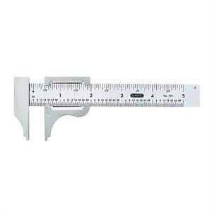General® 729 Slide Caliper, 0 to 4 in Measuring, Graduations 1/16 in, 1/32 in, Steel, Polished SS