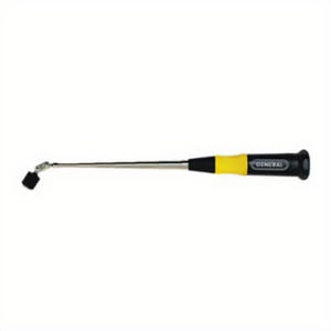 General® 759398 Telescopic Magnetic Pickup, 27 in L Extended, 10 lb Pull, Straight Versa-Grip™ Handle, Stainless Steel/Plastic