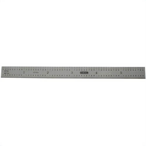 General® CF616 Precision Flexible Steel Ruler with 5R Graduations, 6 in