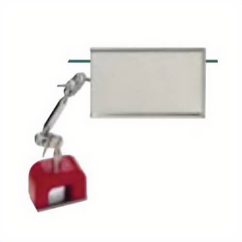 General® MB560 Flat Inspection Mirror with Magnetic Base, 3-1/2 x 2 in Mirror, Oblong
