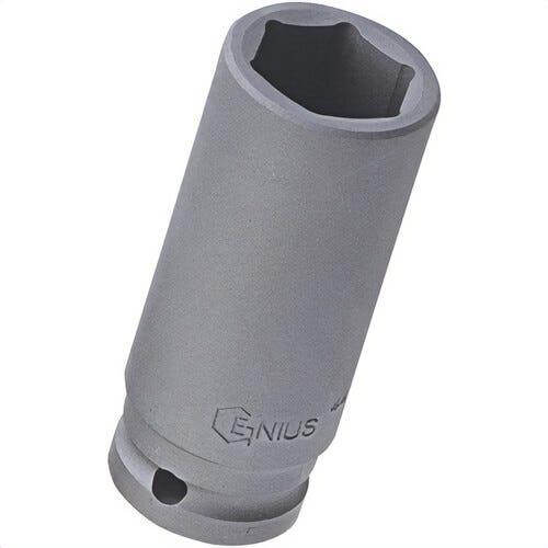 Genius Tools® 467852 Impact Socket, 1/2 in Drive, 1-5/8 in Deep, CR-Mo