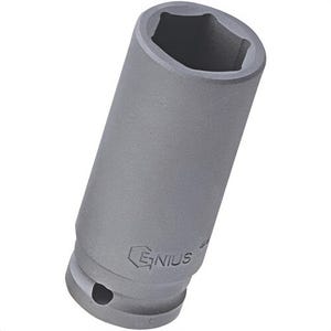 Genius Tools® 467852 Impact Socket, 1/2 in Drive, 1-5/8 in Deep, CR-Mo