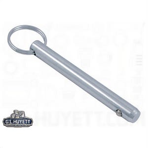 G.L.Huyettâ„¢ Heritageâ„¢ DTP-0500-3500 Imperial Detent Pin, 1/2 in dia, 3-1/2 in L Usable, Medium Carbon Steel, Zinc Clear