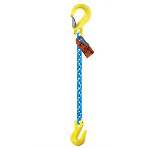 GrabiQ® Single Leg, 1/2 in, Adjustable Chain Sling, EGKN1-GG, 5 ft Length, 15000 lb WLL