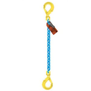 GrabiQ® Single Leg, 3/8 in, Adjustable Chain Sling, GBK1-GBK, 10 ft Length, 8800 lb WLL