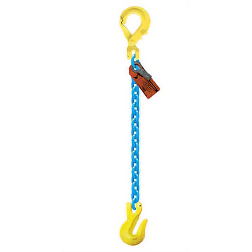 GrabiQ® Single Leg, 1/2 in, Adjustable Chain Sling, GBK1-GG, 5 ft Length, 15000 lb WLL