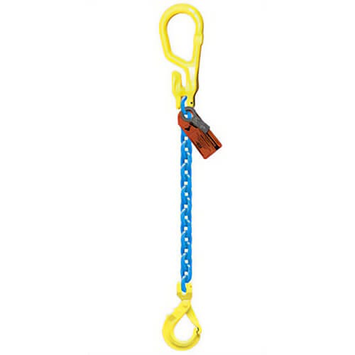 GrabiQ® Single Leg, 1/2 in, Adjustable Chain Sling, MG1-GBK, 20 ft Length, 15000 lb WLL